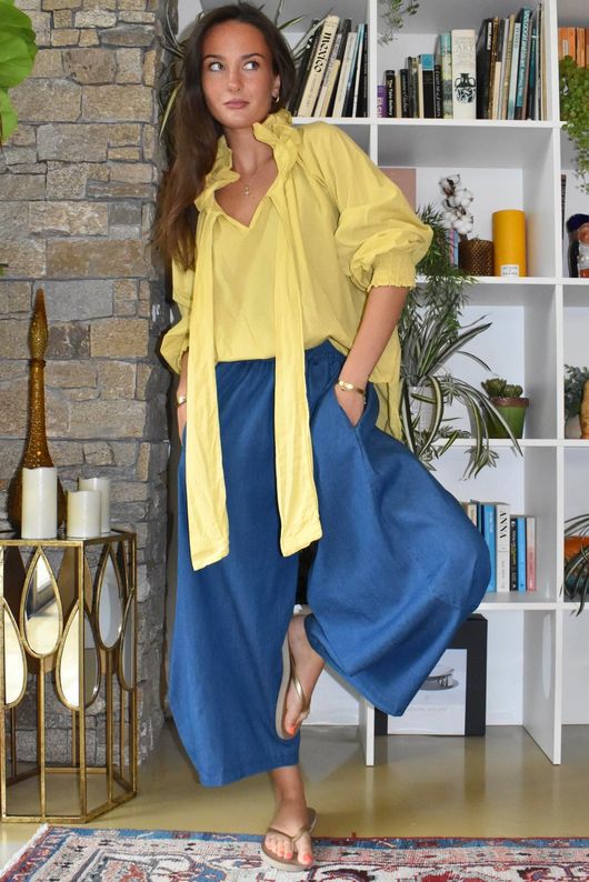 Larc Poet Blouse Soft Ochre