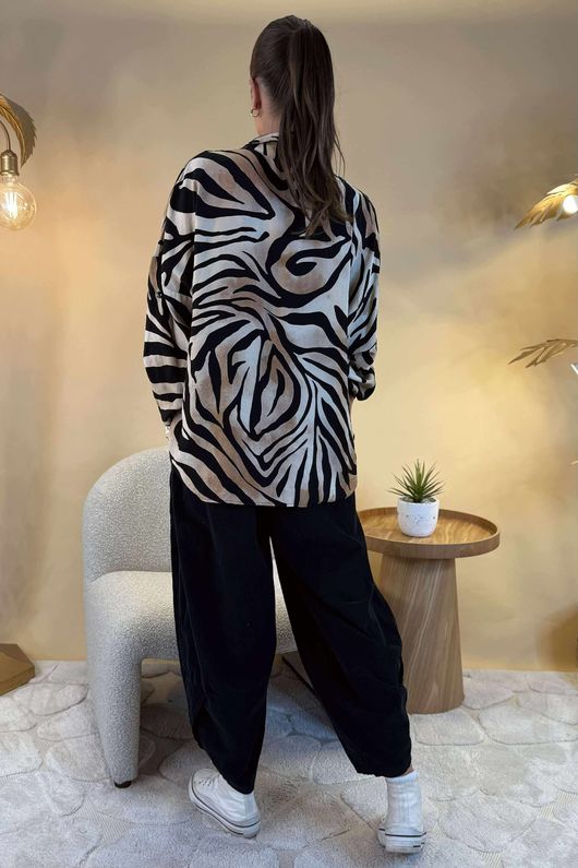 Laundry B Carmen Relaxed Shirt Tiger