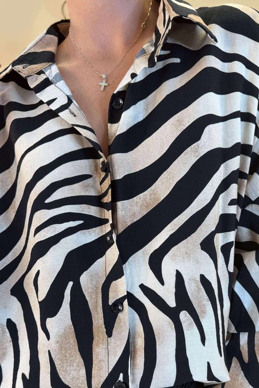 Laundry B Carmen Relaxed Shirt Tiger
