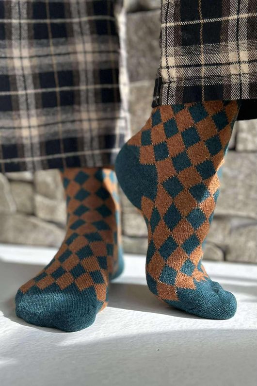 Cashmere Blend Harlequin 5 Piece Sock Pack 