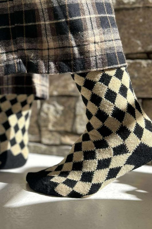 Cashmere Blend Harlequin 5 Piece Sock Pack 