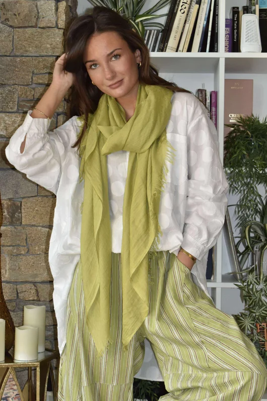 Classic Portobello Scarf Olive 