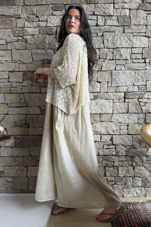Cloud Loose Box Knit Cream /20=