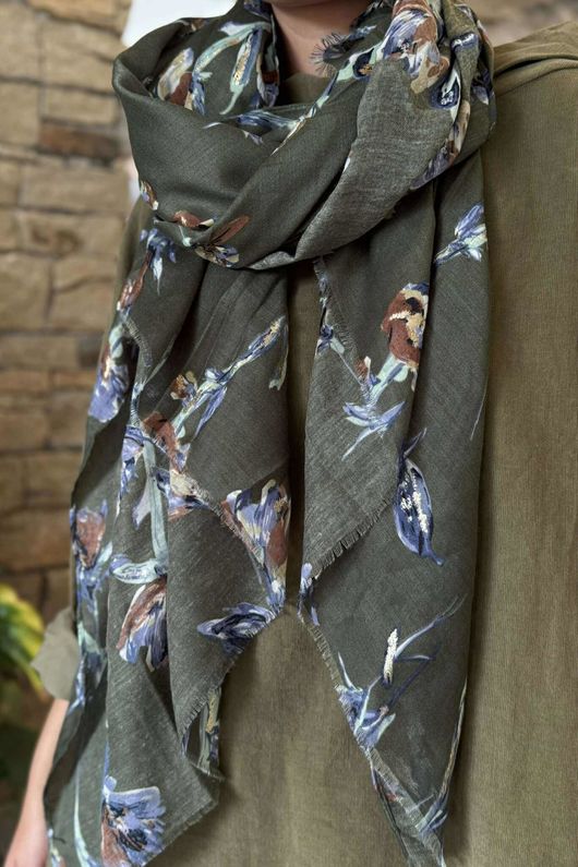 Laundry B Cooper Garden Scarf Khaki