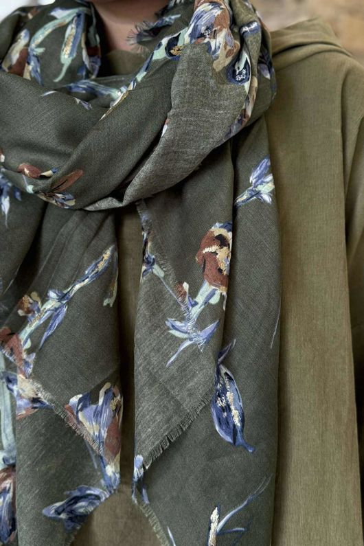 Laundry B Cooper Garden Scarf Khaki