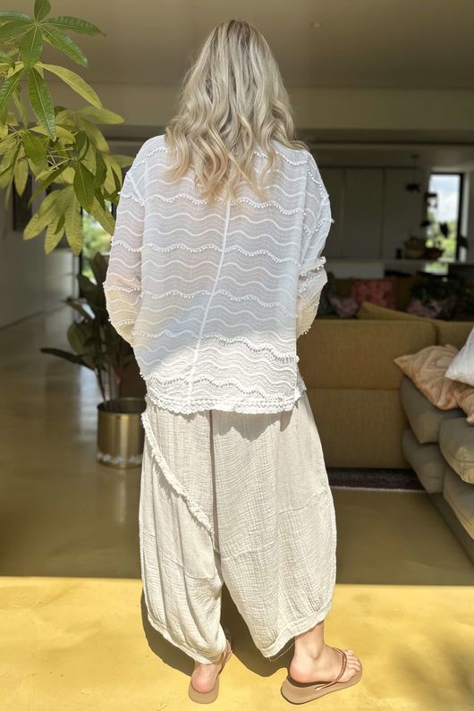 Laundry B Dottie Embroidered Shirt White