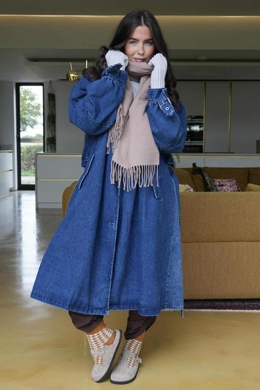 Duran Denim Trench Dark 