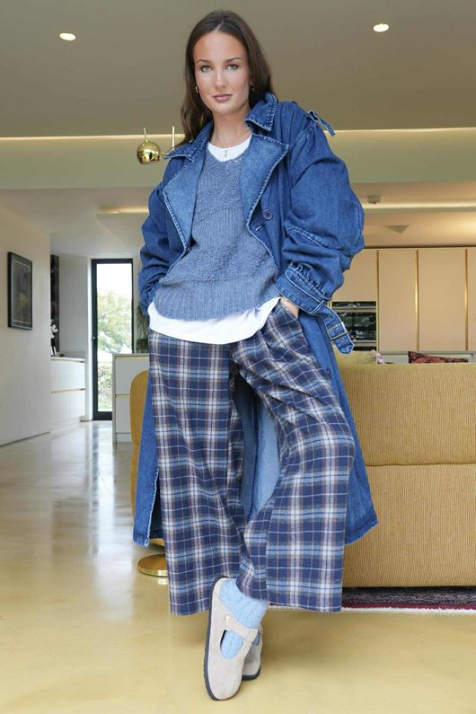  Duran Denim Trench Dark 