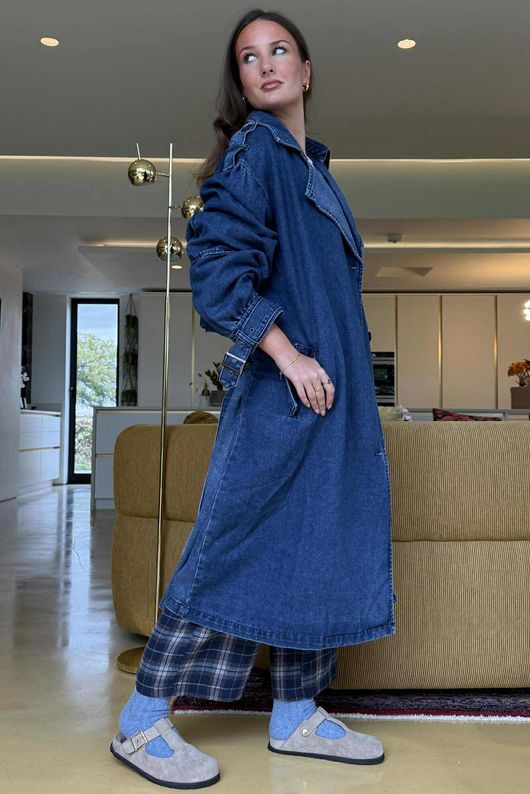  Duran Denim Trench Dark 