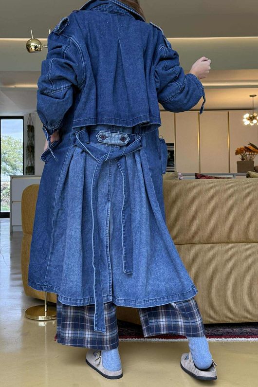  Duran Denim Trench Dark 