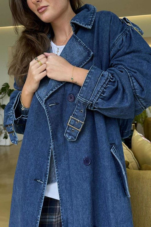  Duran Denim Trench Dark 