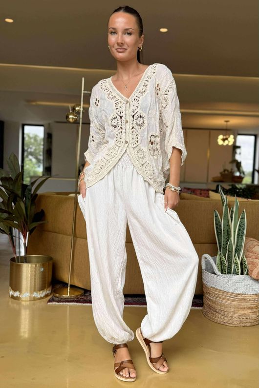 Laundry B Joni Bolero Cardigan Stone