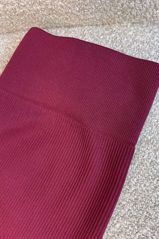 Laundry B Ribbed Compression Sculpt Legging Burgundy 