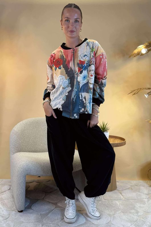 Laundry B Suko Suedette Bomber Jacket Freida                                                                                                                  