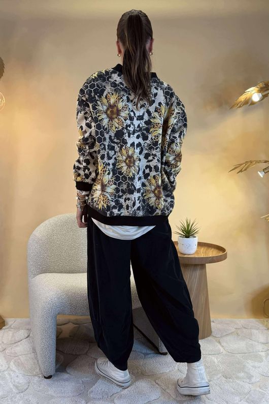 Laundry B Suko Suedette Bomber Jacket Honeycomb