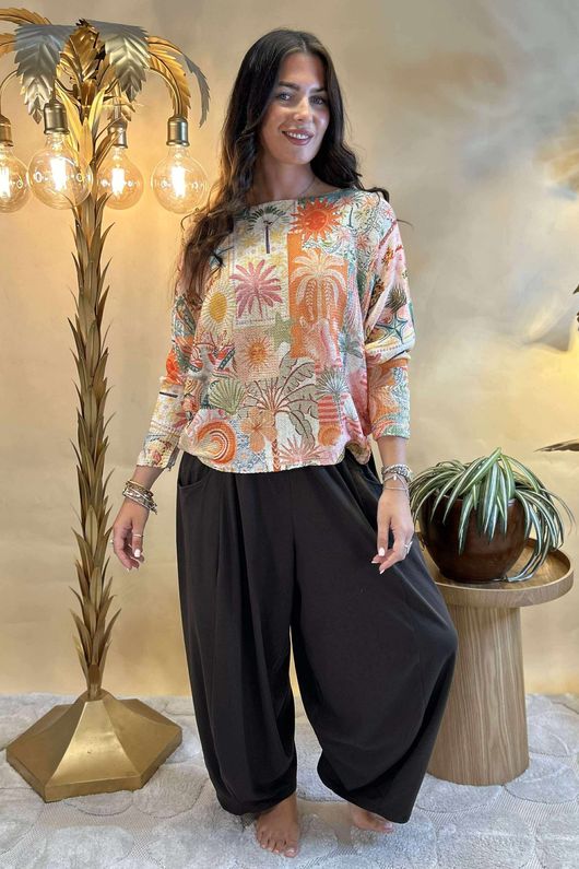 Laundry B Veya Lurex Relaxed Knit Top Calypso