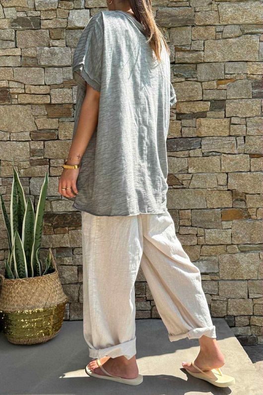 Laundry B Wild Shores Capri Pure Cotton Top Elephant