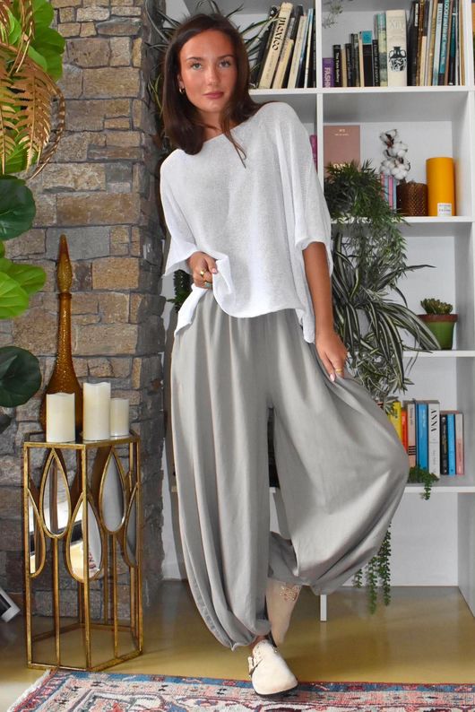 Lock Bloom Cuff Pant Stone