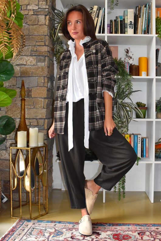 Lock Carrot Leg Trouser Coffee Bean
