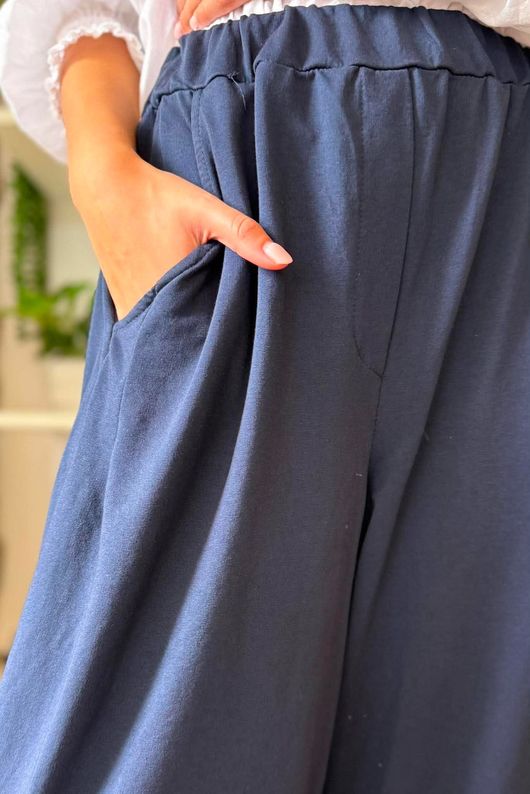 Lock Carrot Leg Trouser Navy