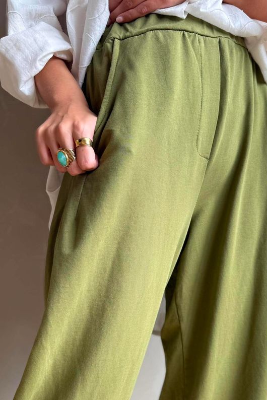 Lock Carrot Leg Trouser Olive