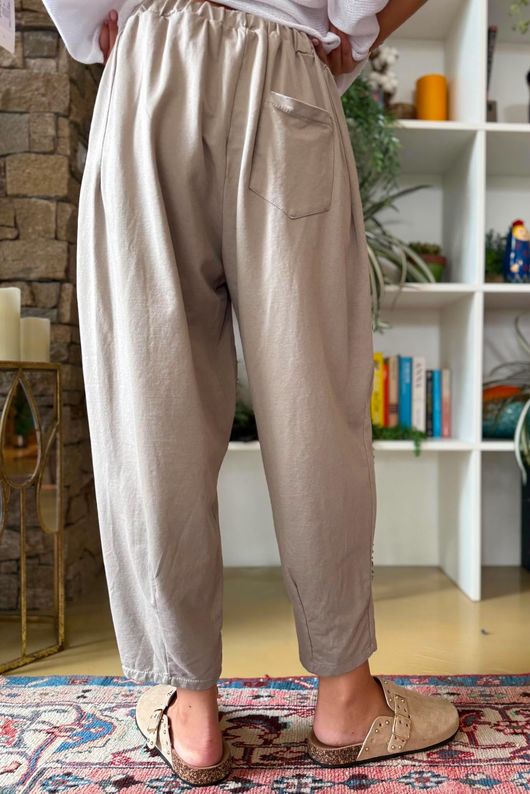 Lock Carrot Leg Trouser Stone