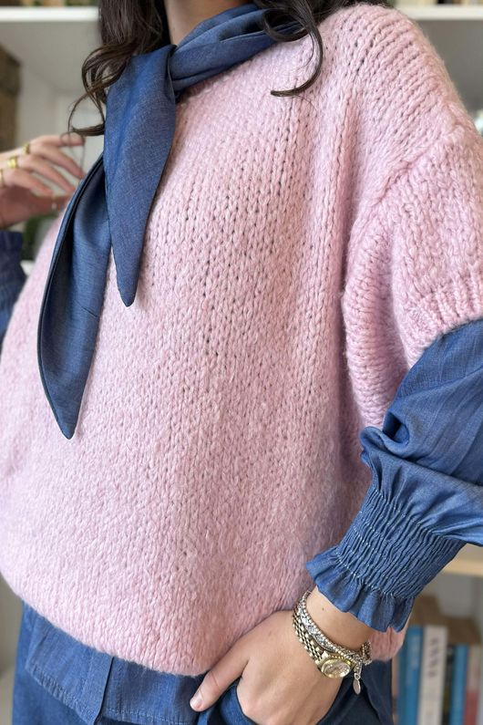  Big Softie Cap Sleeve Knit Top Blossom 