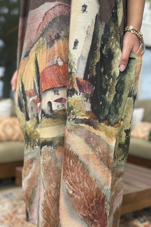 Made in Italy Ezra T Shirt Midi Dress Tuscan Bronze