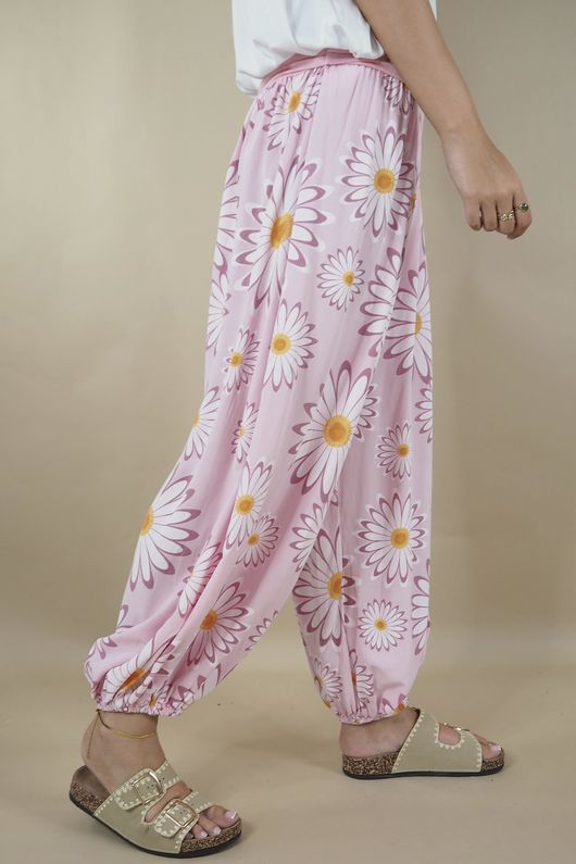 Made in Italy Harem Balloon Pant Gerbera Candy - 