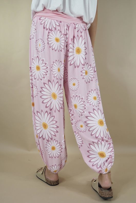 Made in Italy Harem Balloon Pant Gerbera Candy