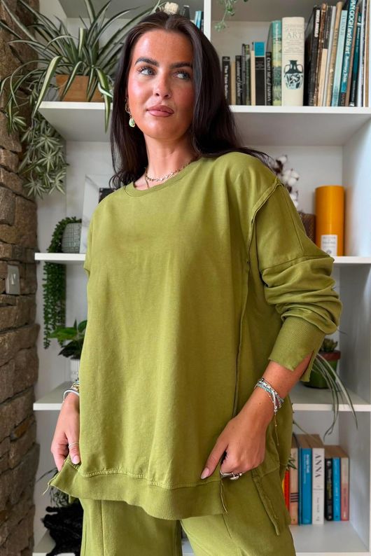 Lagen Chill Sweatshirt Olive 