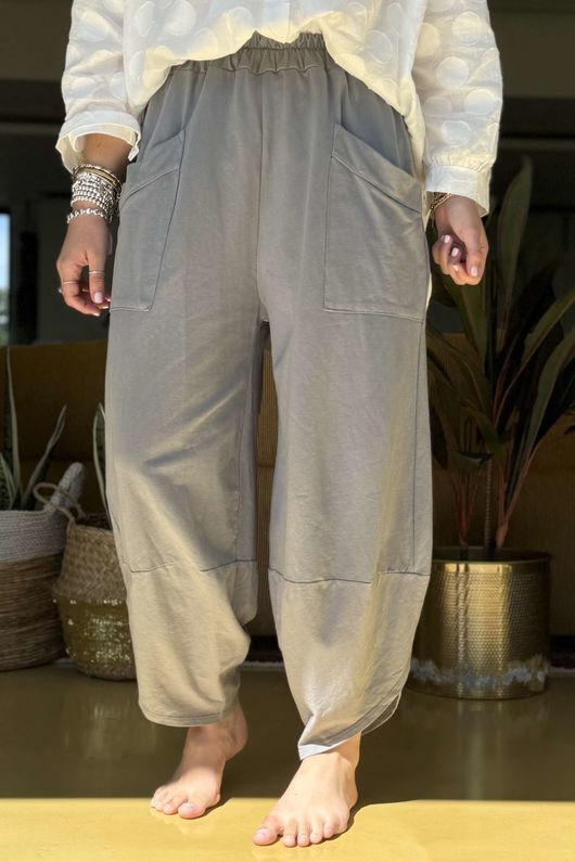 Made in Italy Lagenlook Shelby Cocoon Pant Storm 