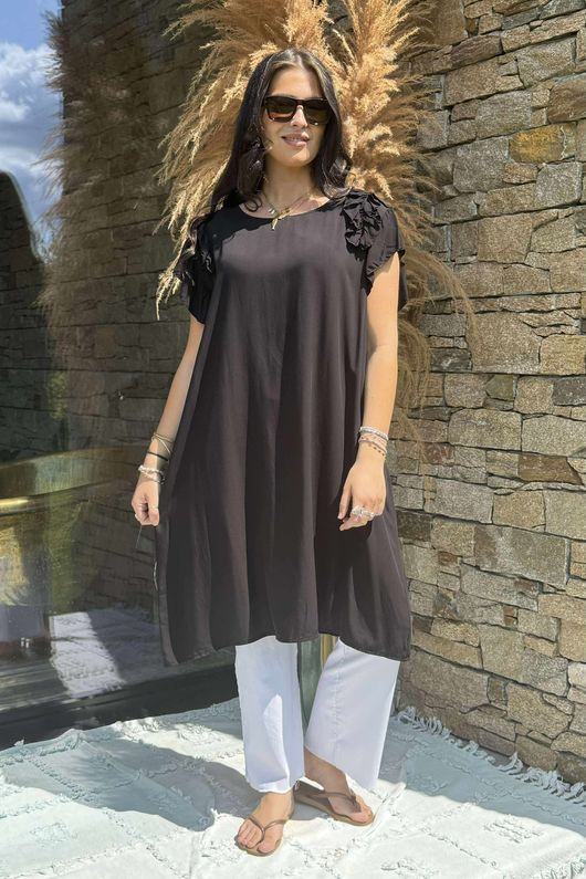 Made in Italy Ruffalo Dress Black /5 =