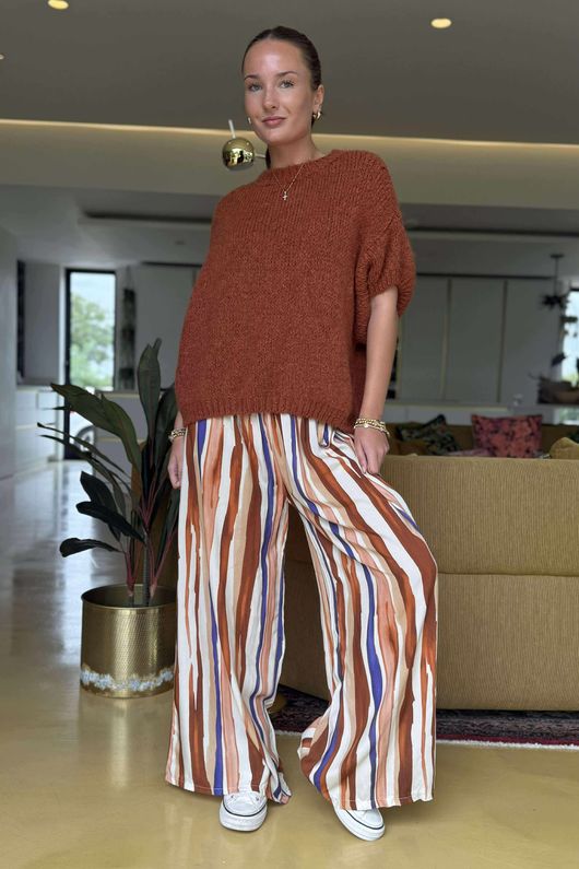 Made in Italy Sevilla Wide Leg Pant Auburn /4 