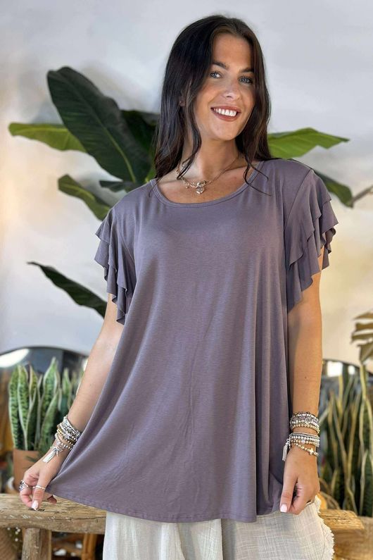 Made in Italy Trixi Perfect Tee Taupe /12 =