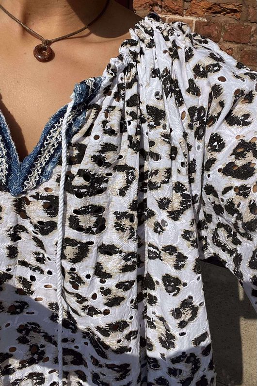 Made in Italy Wild Lovers Broderie Tassel Tunic /40