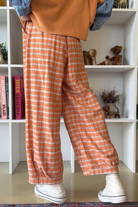 Maeve Brushed Cotton Demi Bloom Pant Aperol /19=