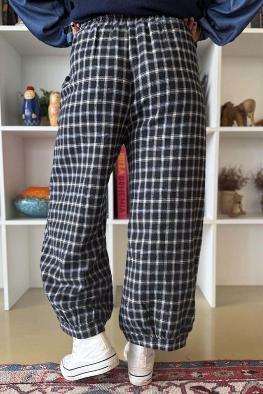 Maeve Brushed Cotton Demi Bloom Pant Ink