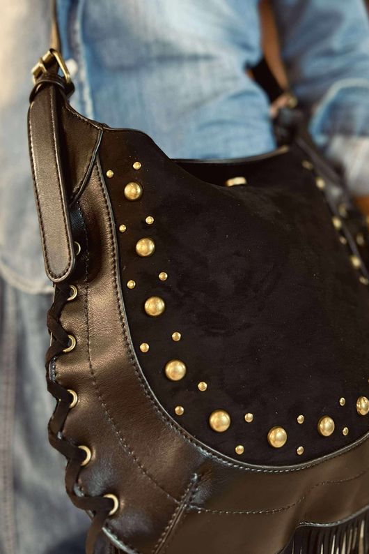 Marant Fringe Cross Body Bag Black /10 =