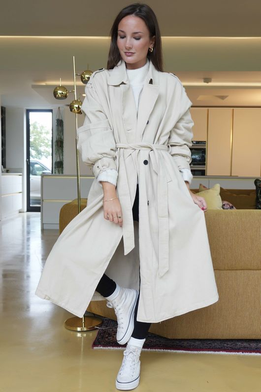 Mercer Soft Twill Trench Stone 