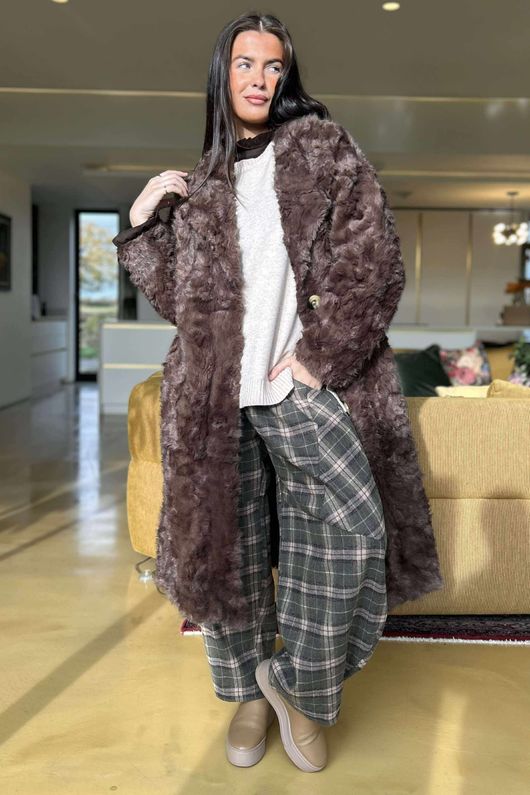 Meridith Button Side Knit Stone /9=