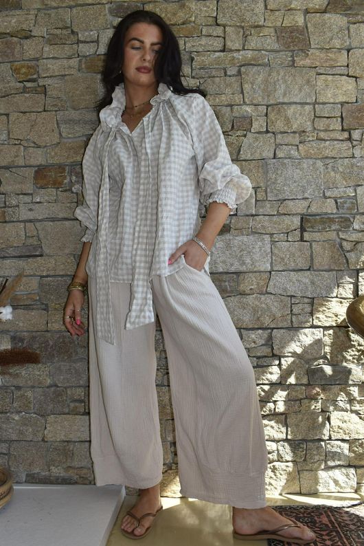 Mimi Pillow Cotton Quirky Pant Calico