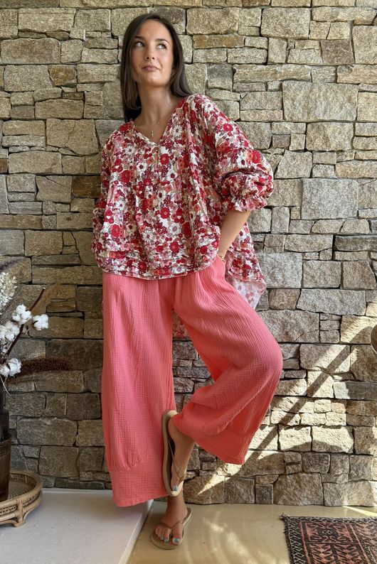 Mimi Pillow Cotton Quirky Pant Watermelon