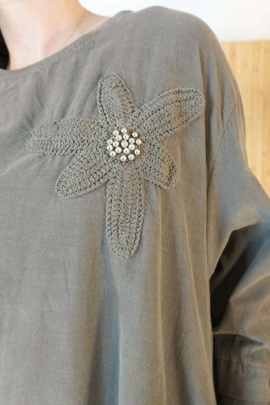 Nancy Needlecord Dress Earth /9=