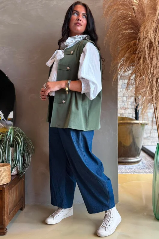 Napoleon Scuba Waistcoat Soft Khaki