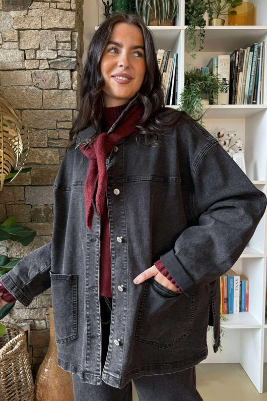 Nora Triangle Knit Scarf Burgundy Marl