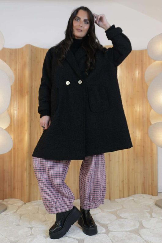 Norbury Classic Lapel Coat Black - /10