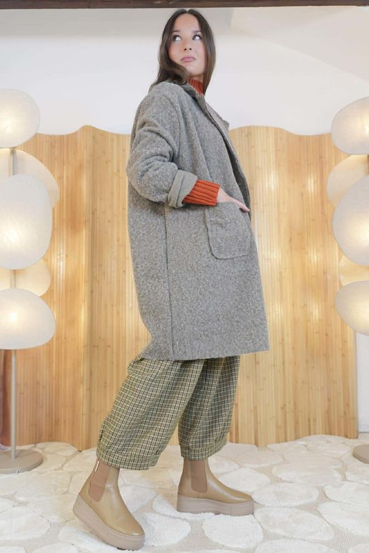 Norbury Classic Lapel Coat Mocha  /4=