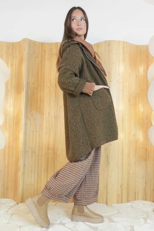 Norbury Hooded Zip Up Jacket Chocolate 