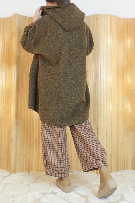 Norbury Hooded Zip Up Jacket Chocolate 